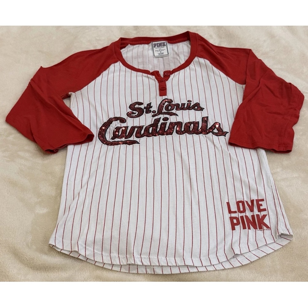 Victoria secret Pink St.louis Cardinal shirt Y2K